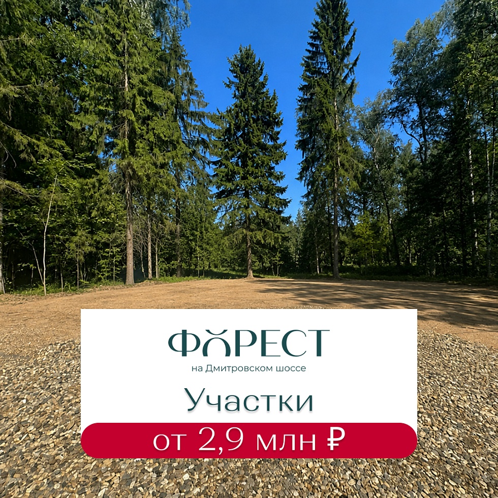 Лагуна Парк. Инвестируйте в будущее: участки от 2,9 млн ₽ в КП «Форест»